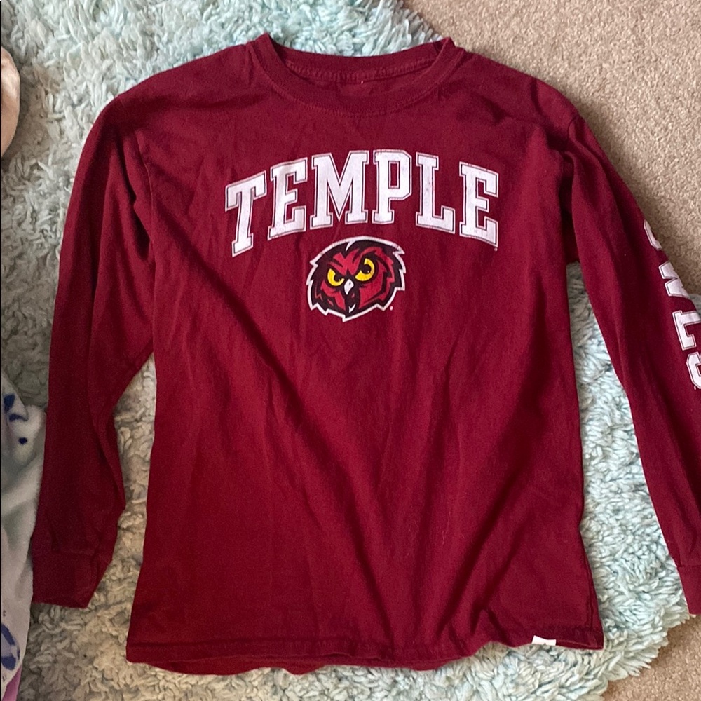 Temple University owls Long Sleeve Shirt - youth large